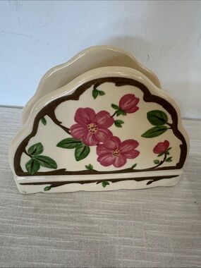 🥕 New! Franciscan Desert Rose Ceramic Napkin Holder